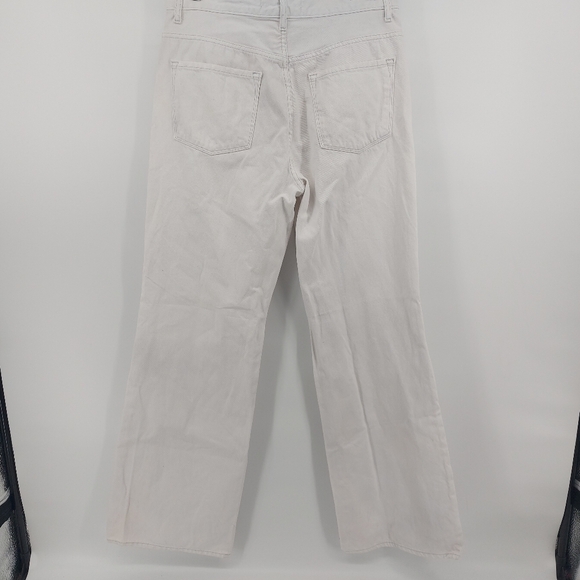 J Brand Joan High Rise Wide Leg Jean in White Size 31 - Picture 7 of 13